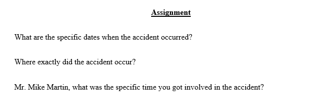 Mike is coming into your office to be interviewed by you. What are some of the questions that you would ask Mike?