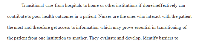 Role of the Family Nurse Practitioner in Safe Transition of Patients