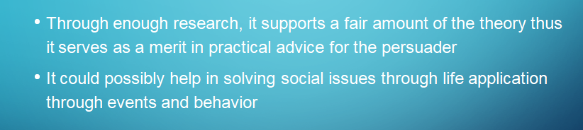 Select a message right on the edge of the audience's acceptance or noncommitment.