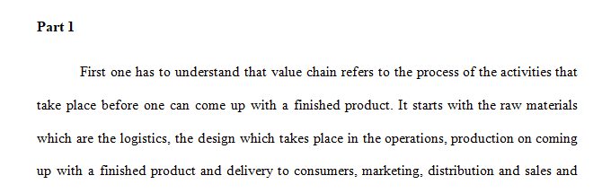 Summarize 3 examples of how value chain helps companies become more competitive