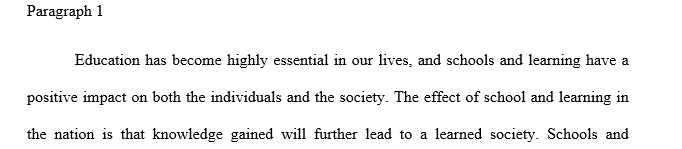 Using Gutek or Graham as a reference write a 100-word paragraph relating your personal philosophy of schools and learning.