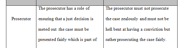 What are the individual’s responsibilities in the courtroom process