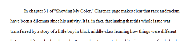 What do you conclude about racism and racial identity in reading