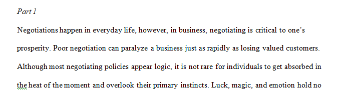 What does negotiation mean in today’s business environment