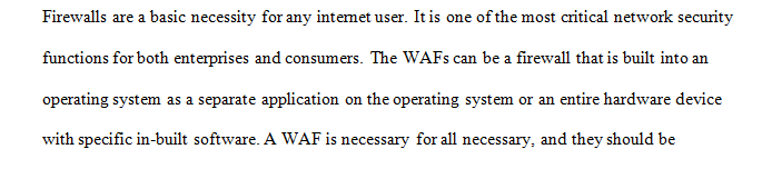 What is a web application firewall