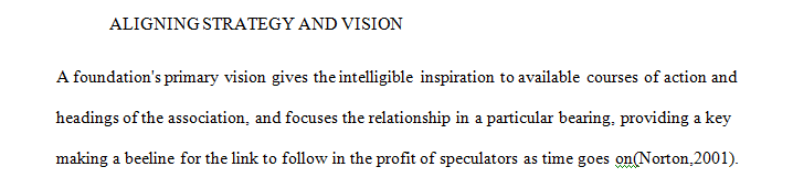 What is the most significant way vision guides the strategy of the organization to achieve and retain competitive advantage