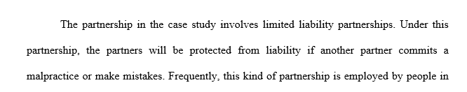 What liability do the other six partners in this medical practice have in connection with this lawsuit?