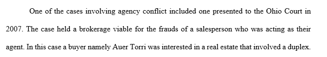 What recommendations do you have to stop such a fraud relating to this conflict of interest?