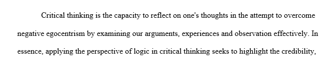 When applying a perspective of logic one could use 3 major concepts for analysis. How do you expect these 3 concepts to help