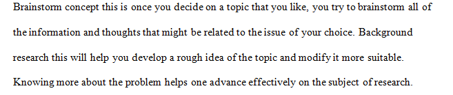 When considering a research topic, consider an interesting topic that is worth further research.