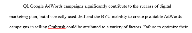 Why were both Jeff and the former BYU student unable to create a profitable AdWords campaign to sell the Orabrush?