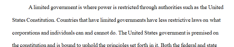 Write a concise but thorough research paper examining the Constitutional limits on the federal government