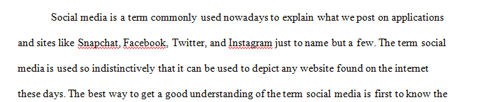 Write essay about anything in social media