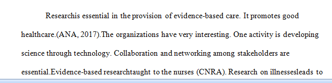 What activities of the organizations in the research organizations list of the American Nurses Association interest you and why