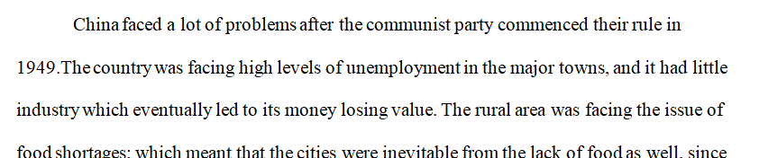 After China fell to Communism in 1949, they would experience a period of instability with the Cultural Revolution of 1966.  