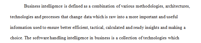 Business Intelligence technology and processes are constantly changing