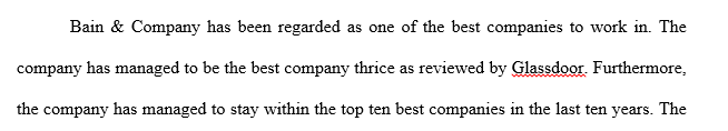 Choose one (1) U.S. company that you believe would be an ideal company to work for based on working conditions salary opportunity 