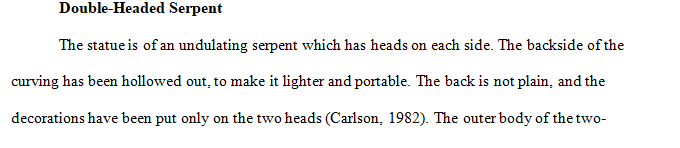 Describe the Double-Headed Serpent.