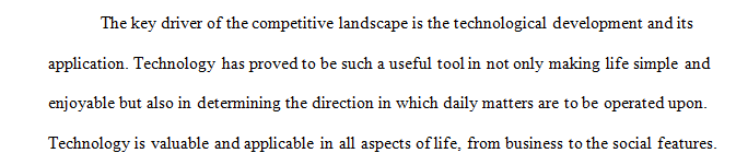 Determine which of the two primary drivers of the competitive landscape is more influential.