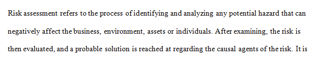 Discuss the difference between a quantitative risk assessment and a qualitative risk assessment.