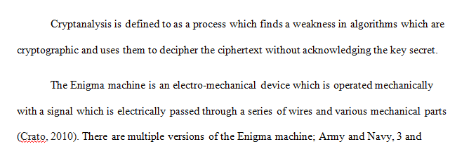 Explain how the Enigma machine has changed the world of security to this day.