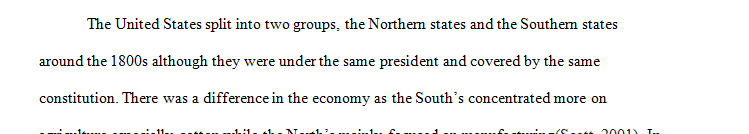 How did the divergence of the economies of the Northern and Southern states develop different societal mindsets