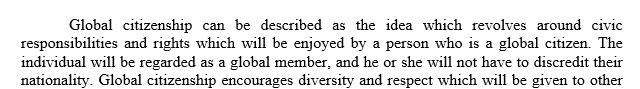 I have to write a debate on whether I am for global citizenship or against it and I need help to write a good thoroughly debate