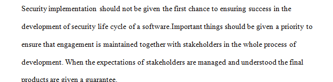 In IT 415 you described how you would incorporate security into your design.