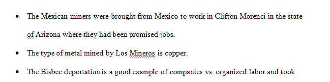 In what town and State do the Mexican miners work