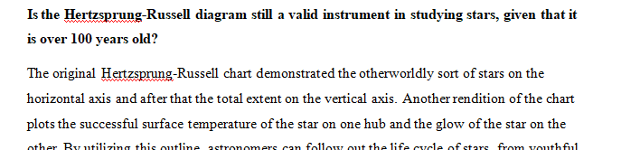 Is the Hertzsprung-Russell diagram still a valid instrument in studying stars given that it is over 100 years old