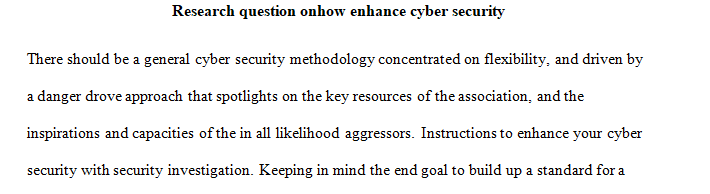 Research paper on Cyber security.