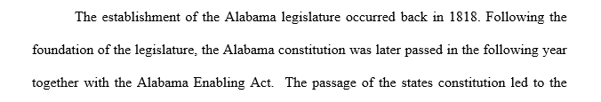 Students are to a state (out of 50) other than New Jersey. Accordingly students are to then write a report on that states legislature 