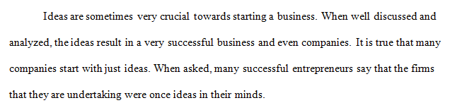 This week we talked about entrepreneurs and how they get ideas and how they find opportunities.