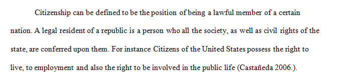 What conditions do you think need to be met for a person to be a full citizen