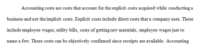 What is the difference between accounting costs and economic costs