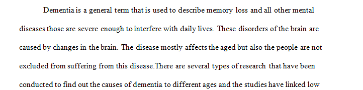 What is the relationship between dementia Alzheimer's and education level