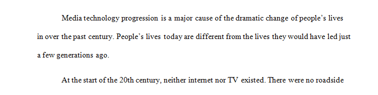 What were the major developments in the evolution of mass media during the last century