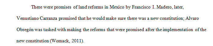 What were the promises of the Mexican Revolution