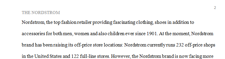 Where is Nordstroms now in the business world