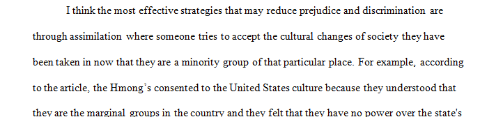 Which strategies do you think are most effective for reducing prejudice and discrimination