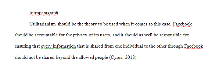 Which theory (rights or utilitarianism) you think should be used for the case. 