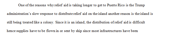 Why is relief taking so long in Puerto Rico