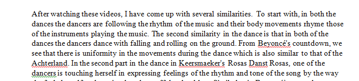 With this assignment you will view the sources provided and compose a response that addresses plagiarism in dance.