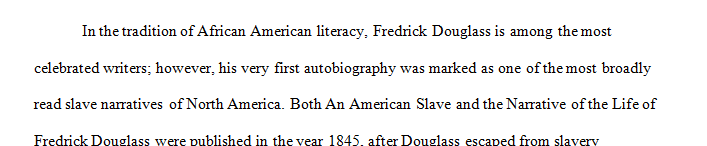 Write a scene of The Narrative of Frederick Douglass from a different Point Of View