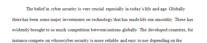 Write a short essay about a belief or passion related to your professional experience as a cyber security analyst