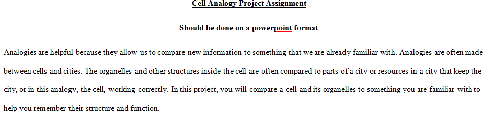 Analogies are helpful because they allow us to compare new information to something that we are already familiar with.