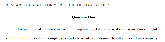 Are frequency distributions useful to organize data