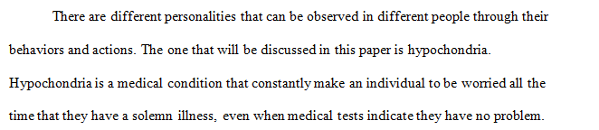 Choose Hypochondria(P621) and the article should be about Hypochondria.