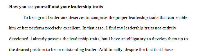 Complete the Authentic Leadership Self-Assessment in Ch. 9.