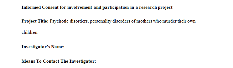 Create informed consent and debriefing forms that adequately state the purpose of studies to the participants in an ethical manner.